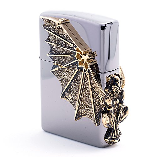 Zippo Gargoyle2 GD Lighter Genuine Authentic Original Packing 6 Flints