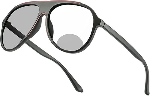 mincl Gafas de lectura bifocales fotocrómicas de transición para hombres y mujeres antifatiga piloto deportes gafas de sol lectores