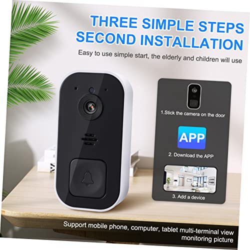 Angoily 4 Pcs campainha visual campainha remota campainha inteligente campainha da porta campainha d