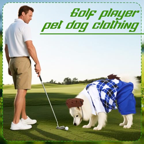 Disfraz Golf para Perro con Bolso y Palos miniatura 2