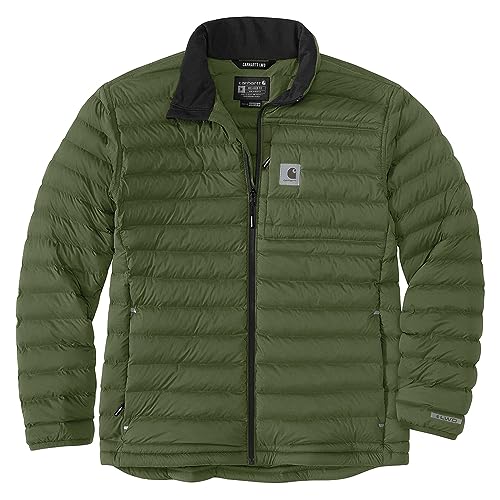 Carhartt Chaqueta Lwd de corte relajado y elástica con aislamiento para hombre, verde S