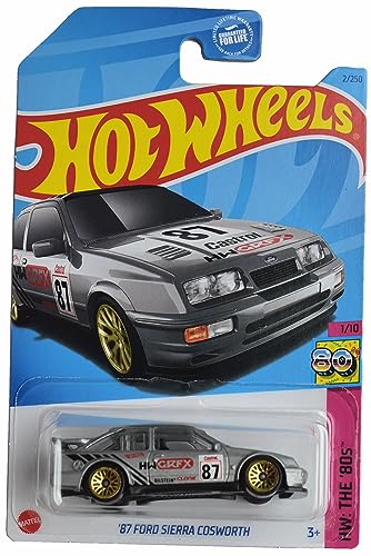 Hot Wheels Ford Sierra Cosworth 1:10 Plata miniatura 1
