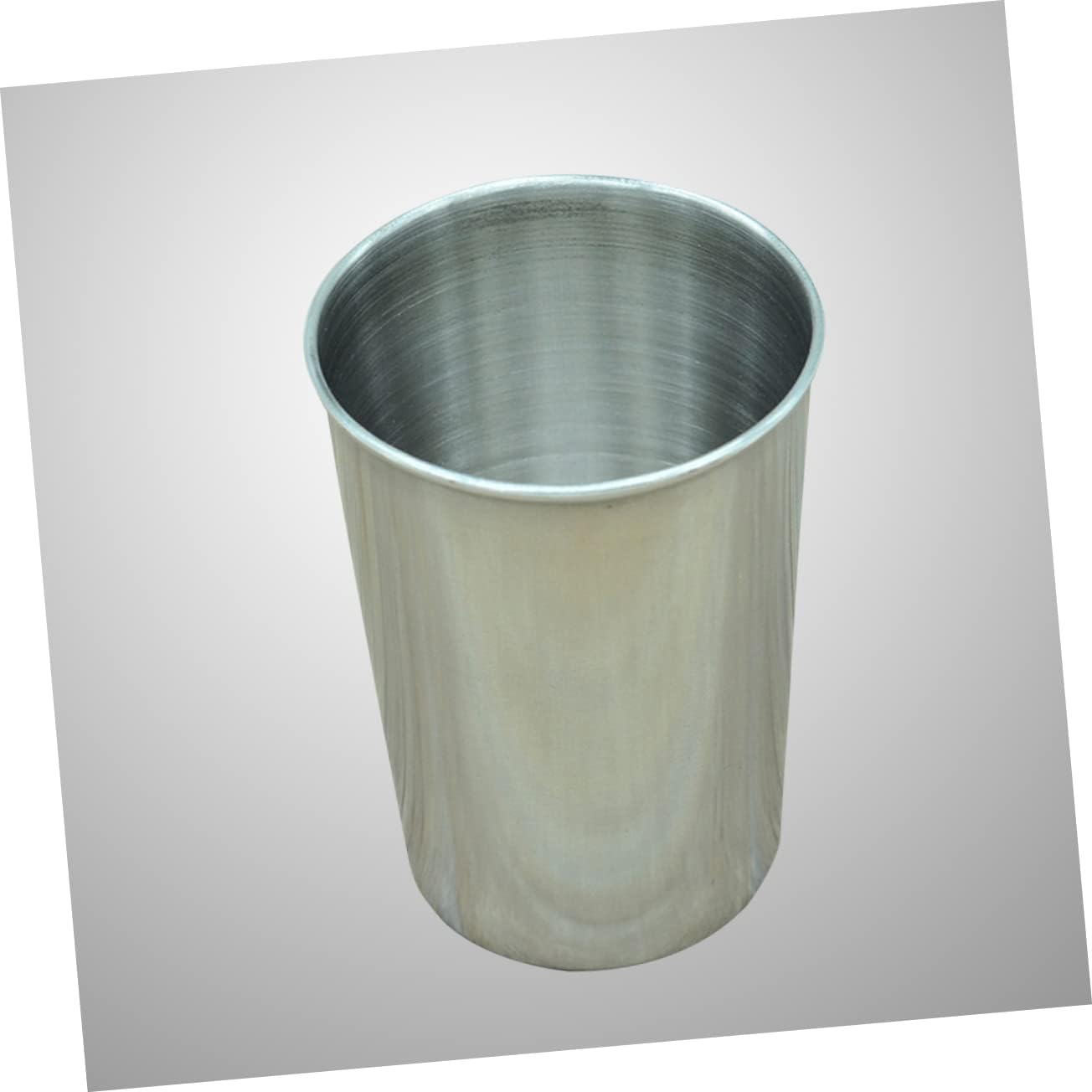 2pcs Stainless Steel Bathroom Cup Multi Use Tumblers for Toothbrushes Beverages and More Easy to Clean Silver Drinkware for Home and Travel