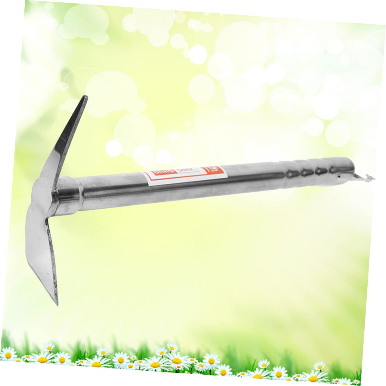 Gogogmee Household Stainless Steel Double Use Hoe Durable Gardening Tool for Planting and Weeding Lightweight Design with Comfortable Handle for Garden Use