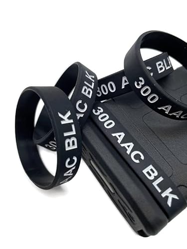 300 Blackout Magazine Blk Mag Id Band Thick & Durable Pack Of 5 (Black & White) #TOP1