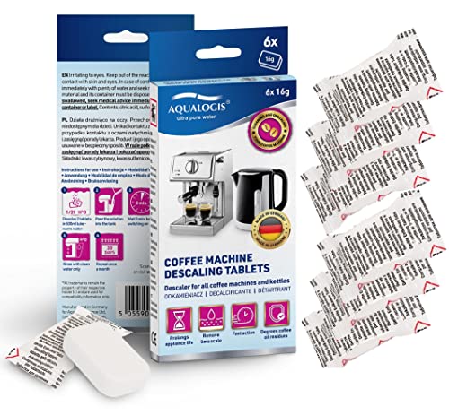 Descaler Tablets for Descaling Coffee Machine and Kettle 16g Each/Compatible with Tassimo Bosch (6)