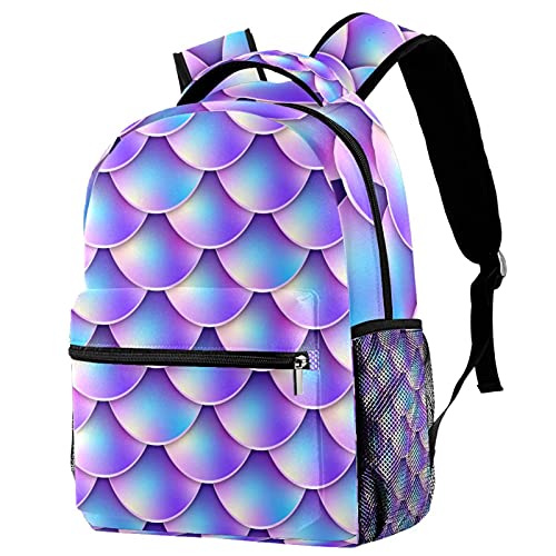 Sac à dos sirène violet ergonomique pour soulager le dos des enfants en voyage