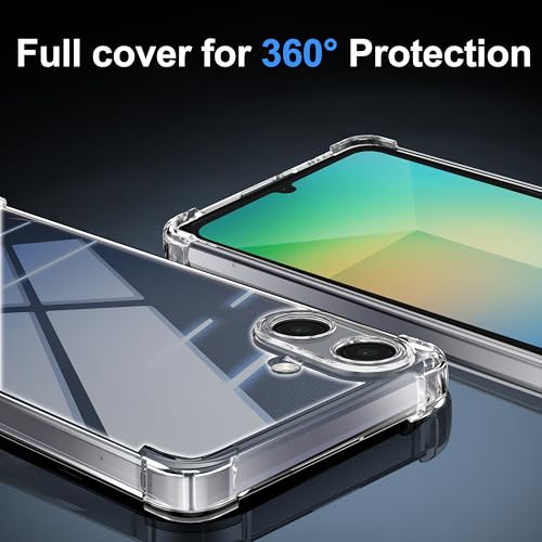 Image of Lustree Back Cover Transparent Case Compatible with Samsung Galaxy M17e / F70e / A07 | Transparent Crystal Clear Shockproof Soft TPU Case with Cushioned Edges & Slim Fit Protection