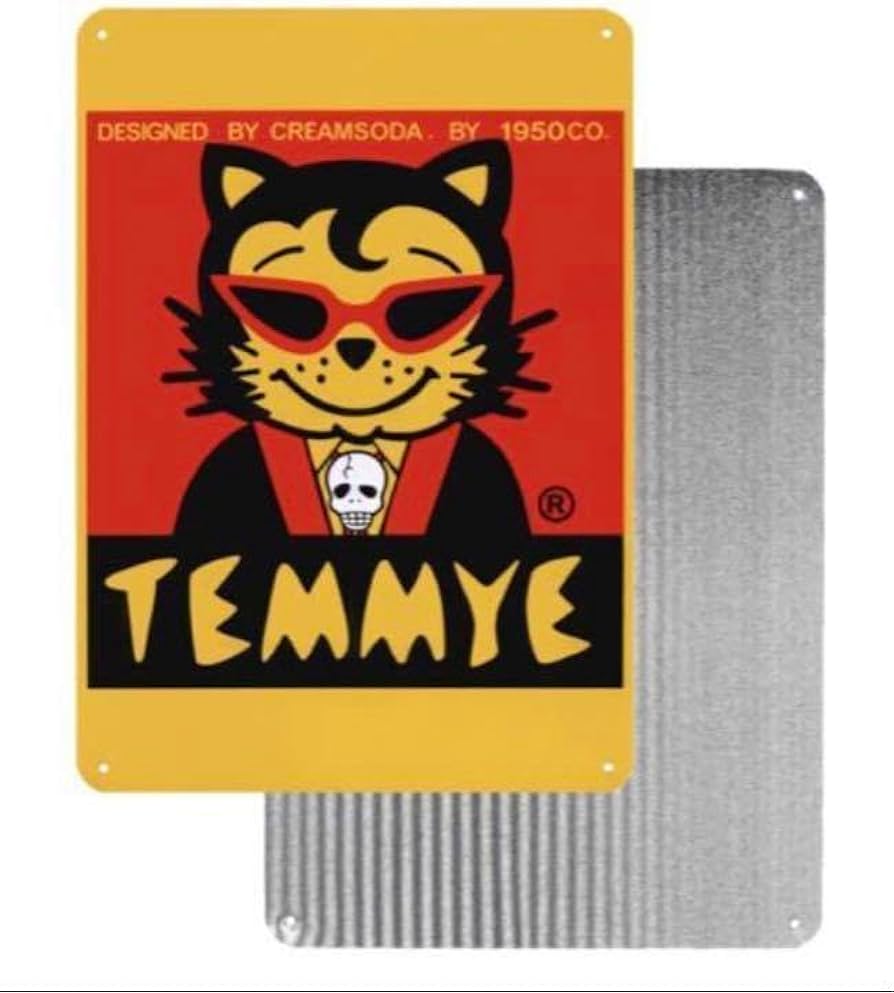 2枚セット クリームソーダ プレート　看板　ピンクドラゴン　ティミー　ドクロ Amazon.co.jp: 2枚セット クリームソーダ プレート 看板 ピンク