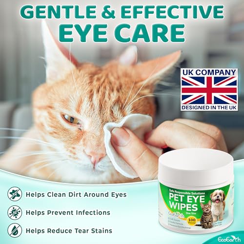 Premium Eye Wipes for Dogs & Cats - 100 Pcs - Pet Eyes Cleaning Pads to Remove Tear Stains, Crust & Discharge - Perfect for Pets Daily Care - Helps with Itching & Dryness - Pre-Soaked & Disposable - Image 3