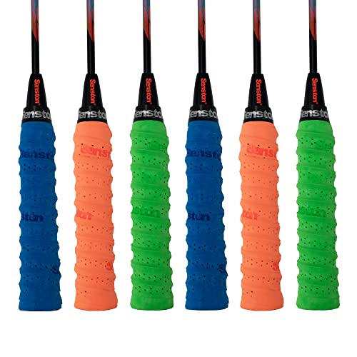 Senston Anti Slip Racket Grips Tennis Racquet Overgrip Squash Tennis Racket Grip Tape Pickleball Badminton Racket Overgrips,6 Pack #TOP6