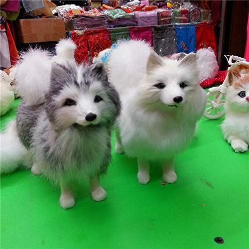 Décorations ornements sculptures statue figurines simulation animal Husky