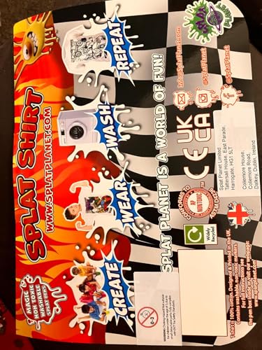 Splat Planet Color in Racing Car T-Shirt with 10 Non-Toxic Washable Magic Pens - Color Your own t-Shirt4