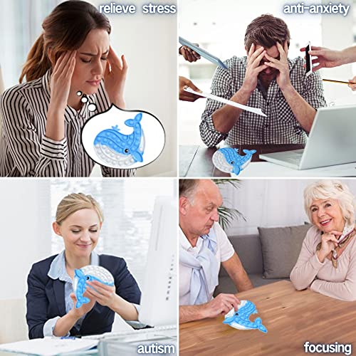 Steemjoey Push IT and POP Bubble, Sensorisches Fidget Spielzeug, Whale Stressabbau Spielzeug, Erwachsene und Kinder zu entlasten Angst und Autismus