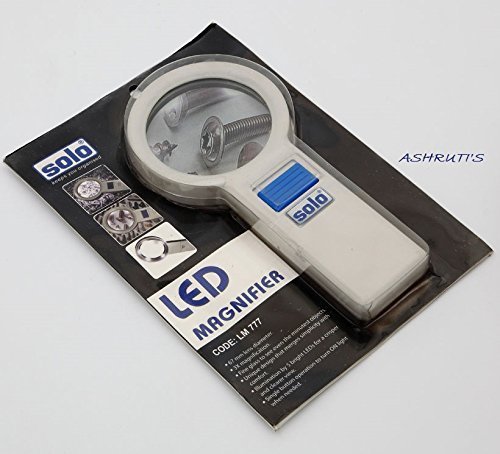 SOLO LED MAGNIFYING GLASS / LENS WITH BUILT IN ILLUMINATED LED LIGHT