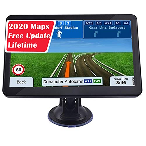 GPS Car Navigation, 7-inch Display 256MB-8GB Real Voice Broadcast Route US 2020 Map
