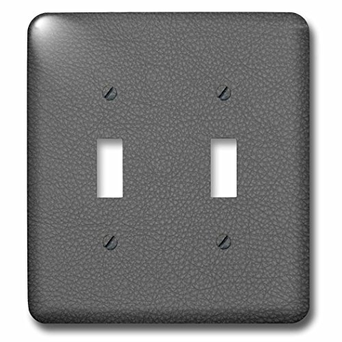 Impresión de gris de piel sintética placa interruptor doble lsp 221035 3