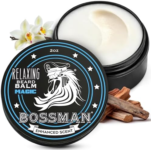 Bossman Relaxing Beard Balm for Men (Magic Scent) - Made in Texas