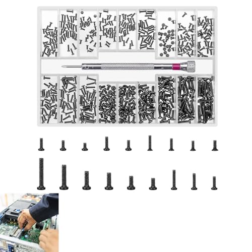 Small Screws Set – M2.5 Micro Screws Kit for Laptop, Watch, Sunglasses, Computer Repair – Durable Repair Tool Kit