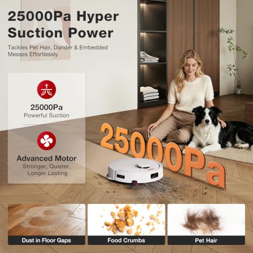 Image of Yeedi by ECOVACS M12 PRO Gen2 Robot Vacuum and Mop, 25000Pa Suction