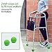Magicorange 4 PCS Precut Walker Tennis Balls for Furniture Legs and Floor Protection, Heavy Duty Long Lasting Felt Pad Glide Coverings (Pink)