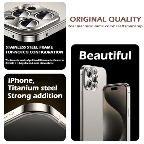 Coque iPhone 16 Pro Max attraction magnétique cadre métal noir - 5