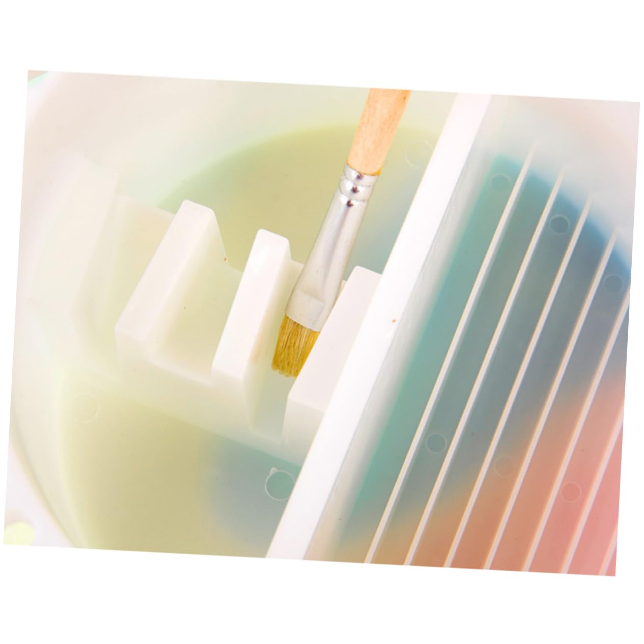 LALAFINA Watercolor Paint Palette with Brush Washer Compact for Outdoor Indoor Use