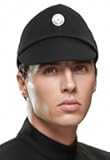 Star Wars Imperial Officer Cap Hat Wear Costume Black Grey Green Color/Size (M, Black)