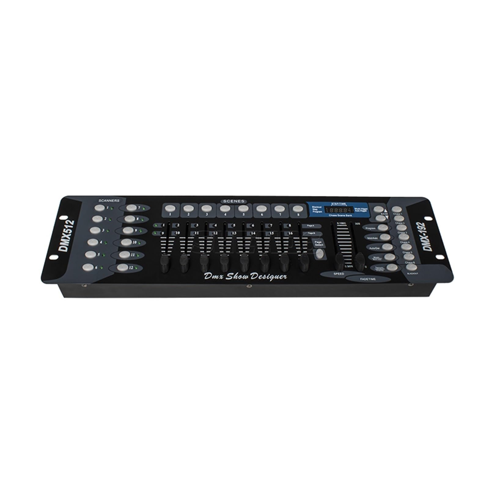 Controlador DMX, Consola controladora DMX192 con 8 escenas programables y funciones de voz for equipos de control de discoteca DMX512 Para DJ