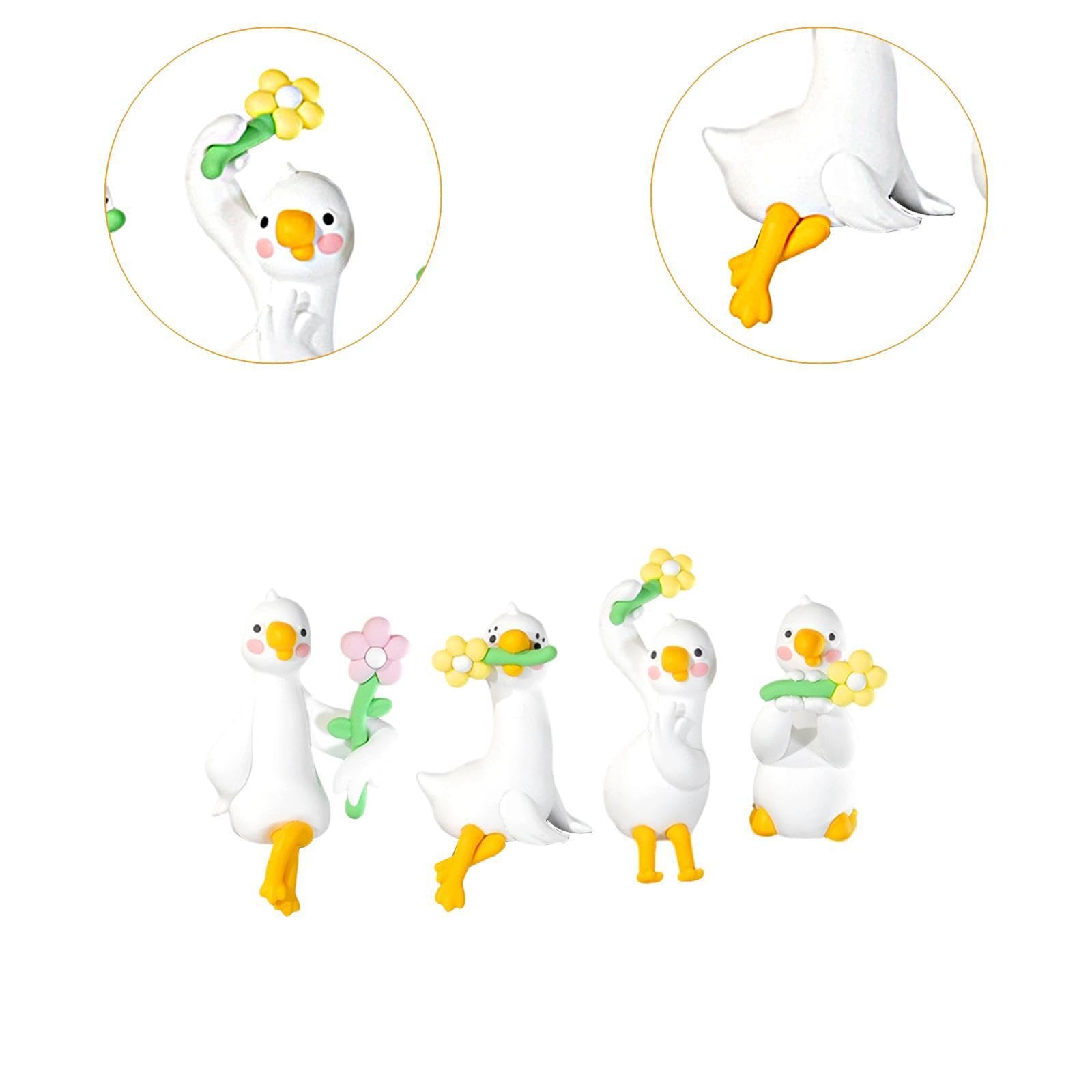 4 Mini Figuras de, Figuras de Animales para Escritorio,