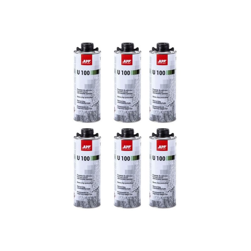 APP Carton de 6 antigravillons Noir U100