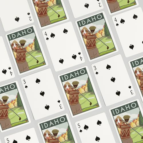 Baraja Póker Golfer Scene Idaho 52 Cartas Adultos miniatura 4