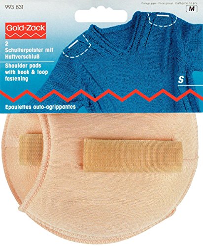 Prym 993831-1 Hombreras raglán con cierre de velcro S, color piel, Blanco, Small