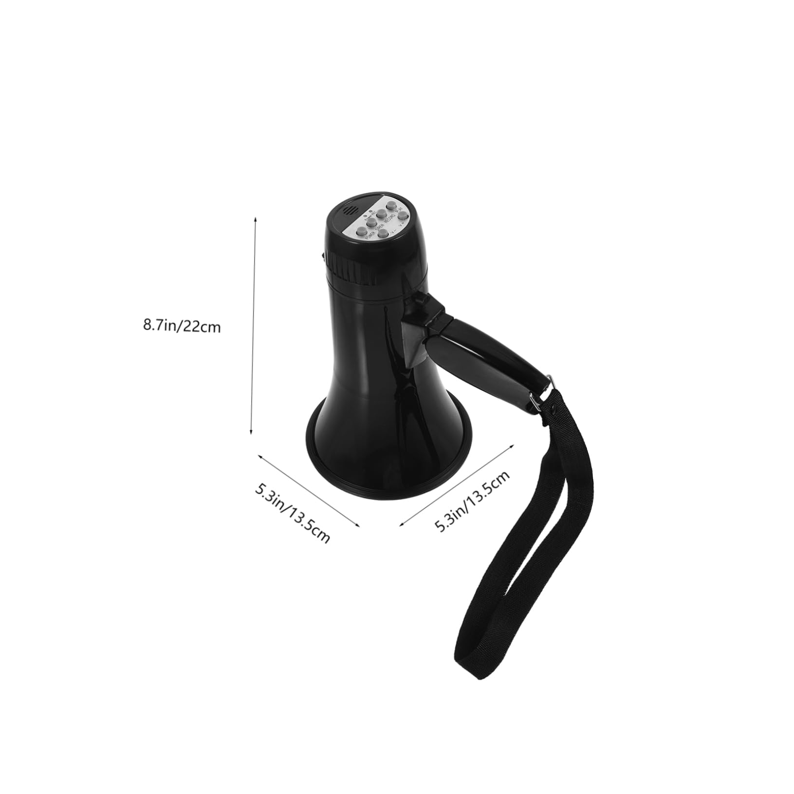 BESPORTBLE Small Handheld Megaphone Bullhorn with Recording Low Power Consumption for Parties and Lightweight and Portable for Use