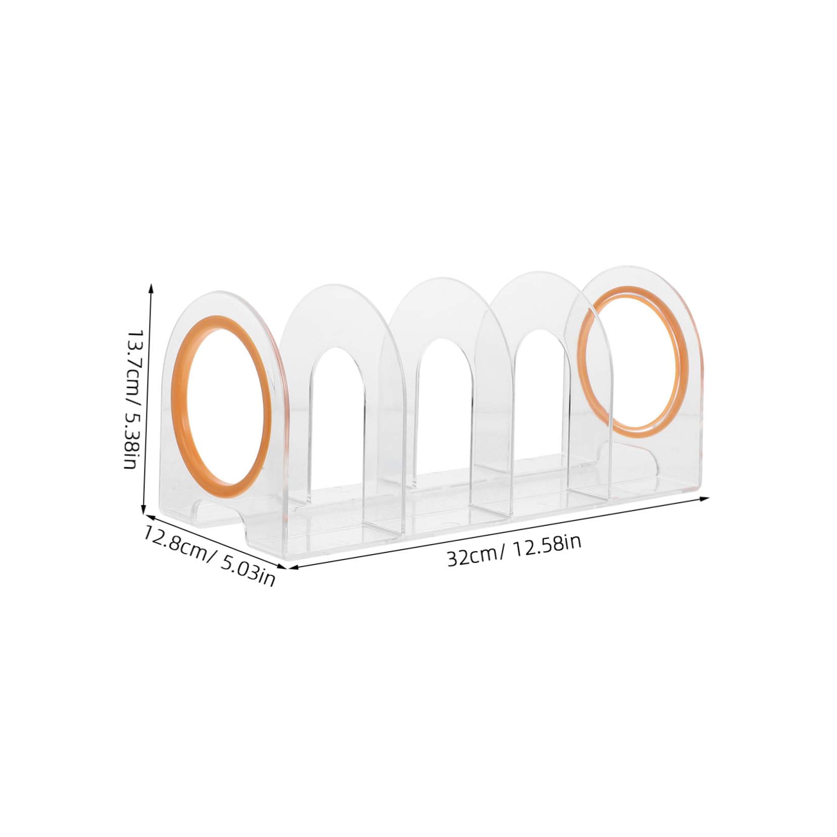 ARTIBETTER Elegant Bookend Display Stand Book Organizer Desktop Storage Rack File Stand Document Holder Office Storage