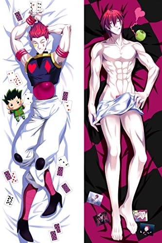 Hisoka Hunter X Hunter Male Double Sided hugs Body Pillow case Cushion Cover 150 x 50cm(59in x 19.6in) 2 Way Tricot Pillowcase