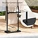 YATINEY Free Standing Towel Rack, Taller Blanket Rack for Bathroom, Floor Towel Holder Stand with Weighted Base, 4-Tier Towel Blanket Storage, for Living Room, Balcony, Black CJ20BB