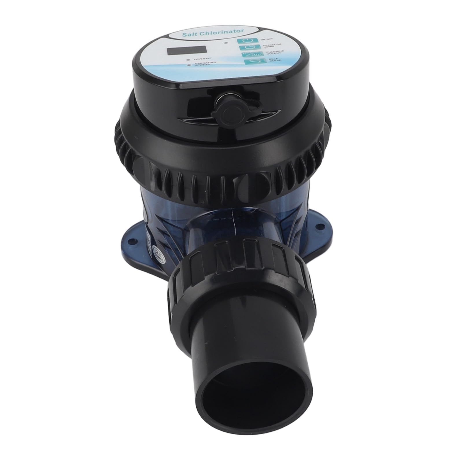 Máquina de Cloro Salino, Diseño Optimizado de la Boquilla, Monitoreo de Temperatura, Clorador de Agua Salada, Placa Desmontable para Piscina de SPA (ECR08)