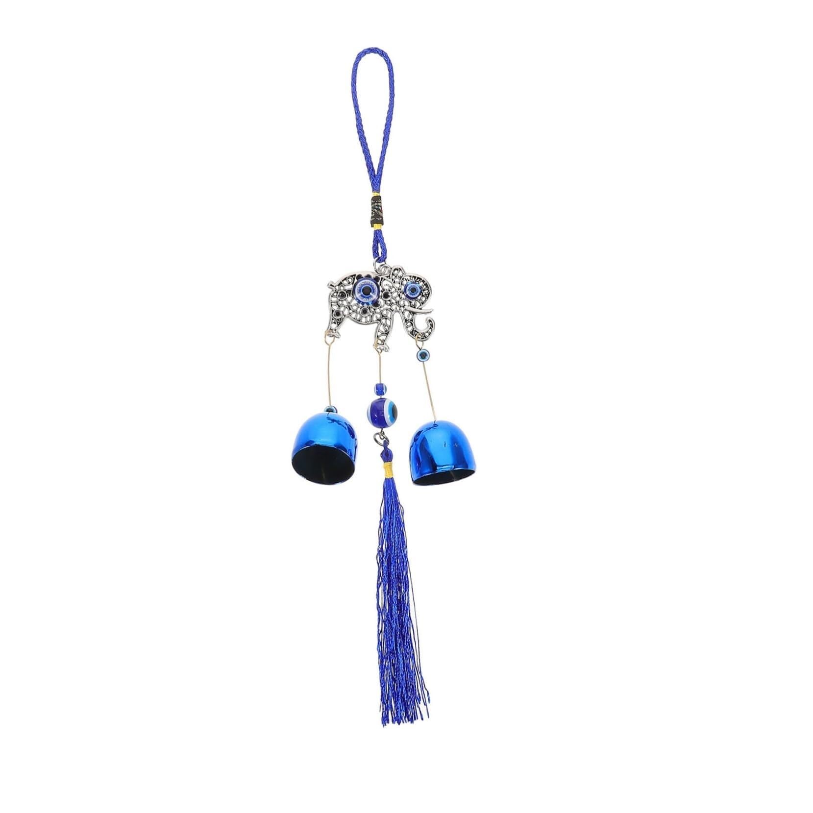 Wind Chime Evil Eye Elephant Butterfly Wind Chime Ornament Graceful Tassel For Home Decoration Stylish Amulet Windchime(Elephant)