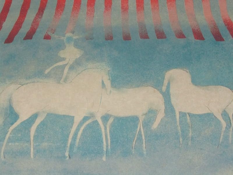 Amazon.co.jp: DE30-7781GGG真作ポールギヤマン リトグラフ