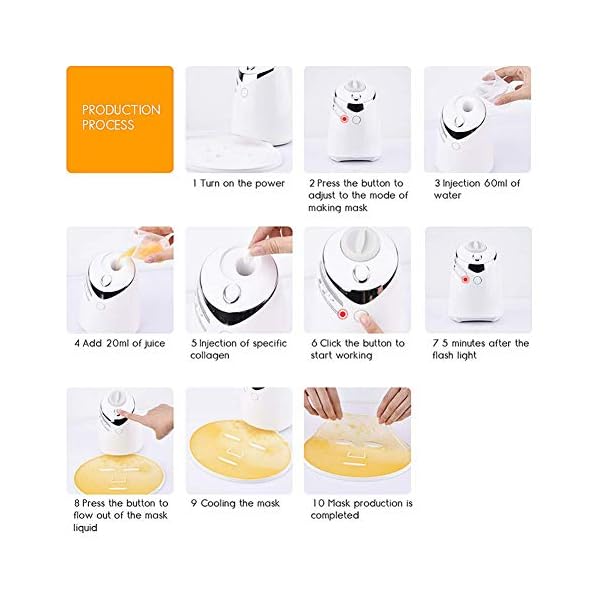 Face-Mask-Machine-Operate-Smart-DIY-Fruit-Vegetable-Facial-Mask-Maker-for-utomatic-Beauty-Machine-Collagen-Fruit-Vegetable-DIY-Automatic-Face-Cream-Making-for-FacialEye-Skin-SPA HortiSPECTRA Face Mask Maker, DIY Fruit Vegetable Facial Mask Maker Machine, Fruit Vegetable Automatic Face Cream Making, Beauty Facial/Eye Skin Home SPA(Voice Prompts Version)