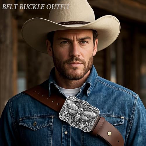 Cowboy Belt Buckle for Men Women Vintage Rodeo Texas Map 1836 Longhorn bull Western Belt Buckles