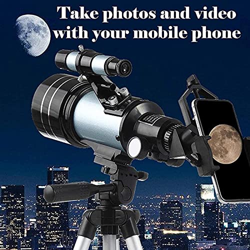 Monocular con Dos Oculares, Telescopio de Viaje 70mm con Trípode Ajustable miniatura 3