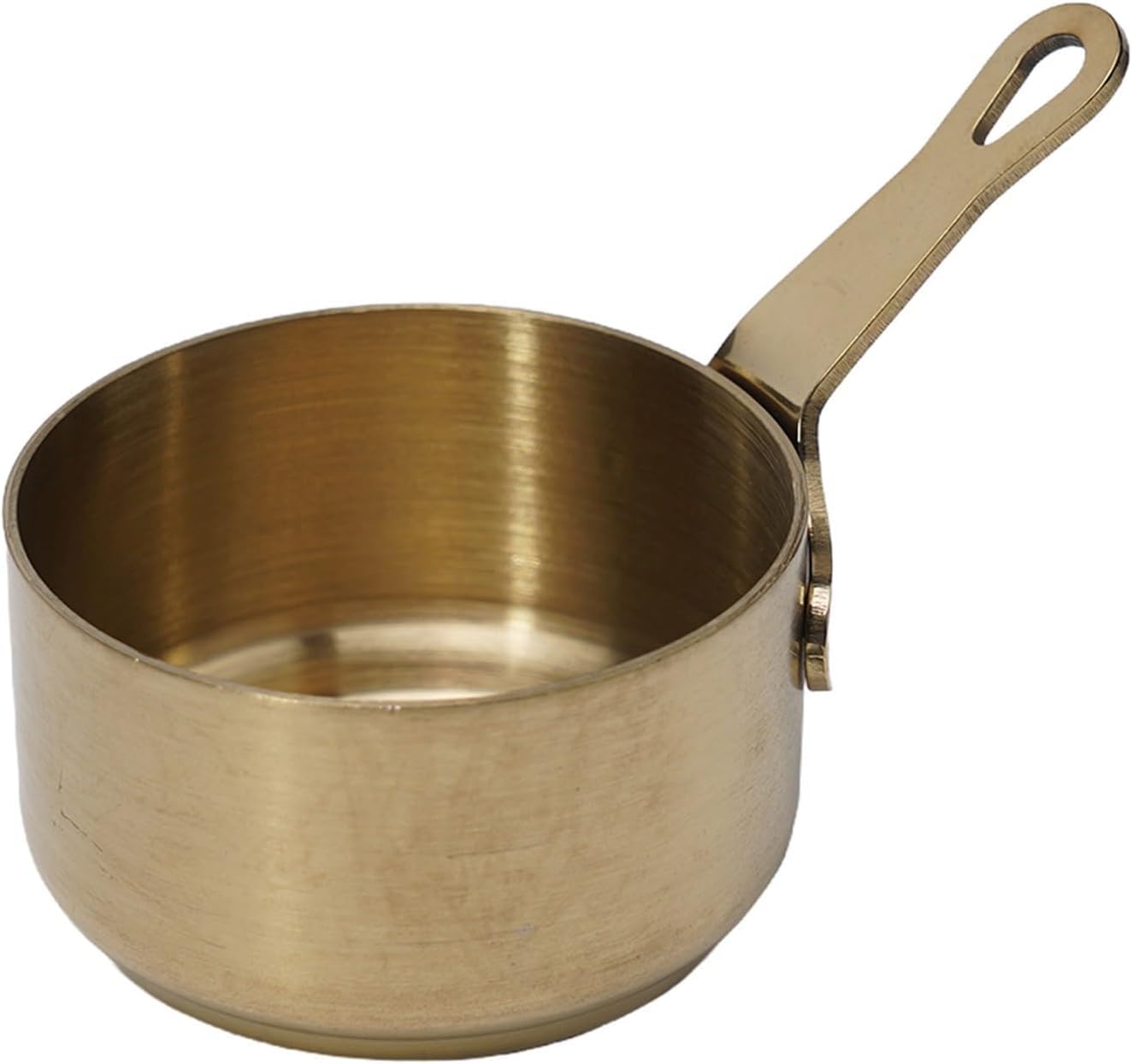 Mini Stainless Steel Pan Stainless Steel Tiny Sauce Cup with Handle Milk Pot Chocolate Melting Pot Butter Melting