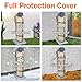 Water Softener Cover Outdoor, 3 Layers Insulation Water Softener Tank Jacket, Heavy Duty Outdoor Insulated Water Softener Tank Cover, Water Softener Covers for Outside Units, 10''D x 54''H- Beige