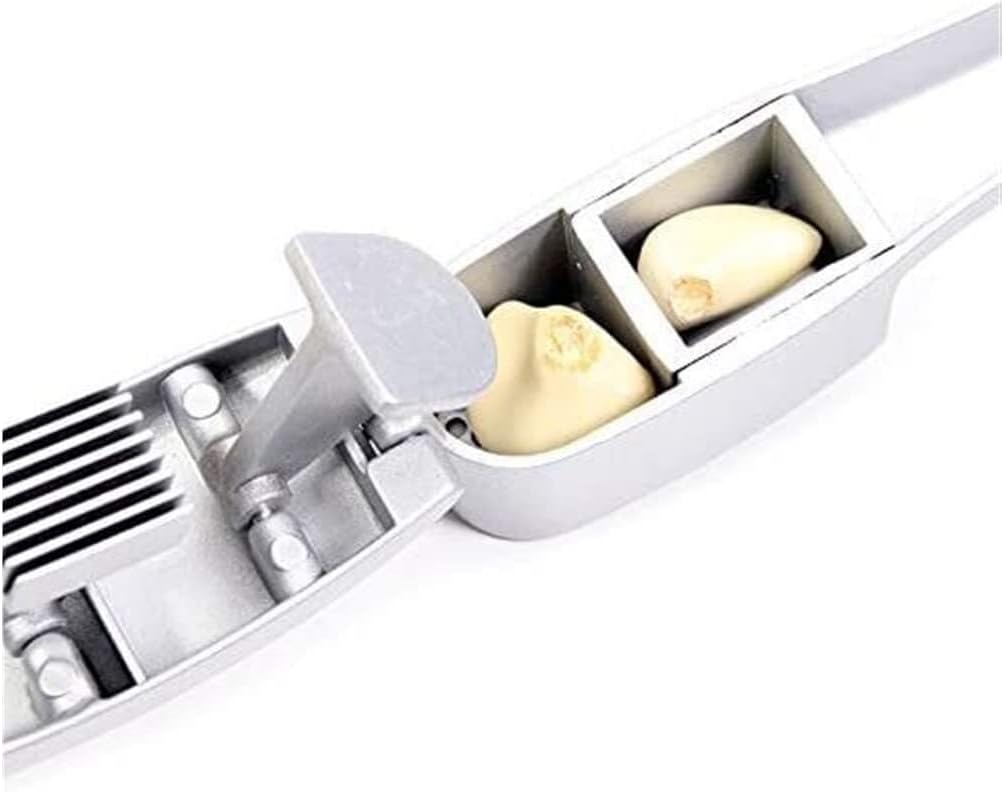 High Effective Garlic Press ，Garlic Press 2 In 1 Garlic Press Garlic Slicer And Mincer, Dual Function Garlic Mincer And Slicer Garlic Mincer Crusher