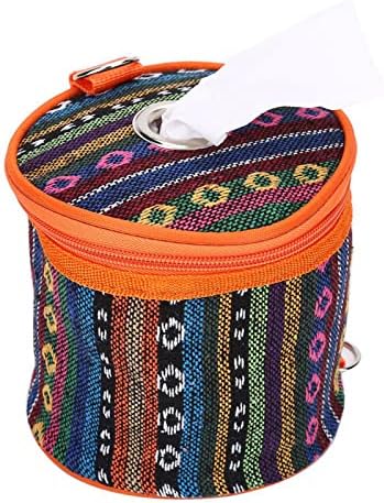 Tissue Holder Toilet Paper Storage Holder Outdoor Hiking Roll Paper Hanging Cover Wipes Box Case Holder Storage Bag with Hook for Camping Tent Home Office Toilet Paper Holder Camping image 4