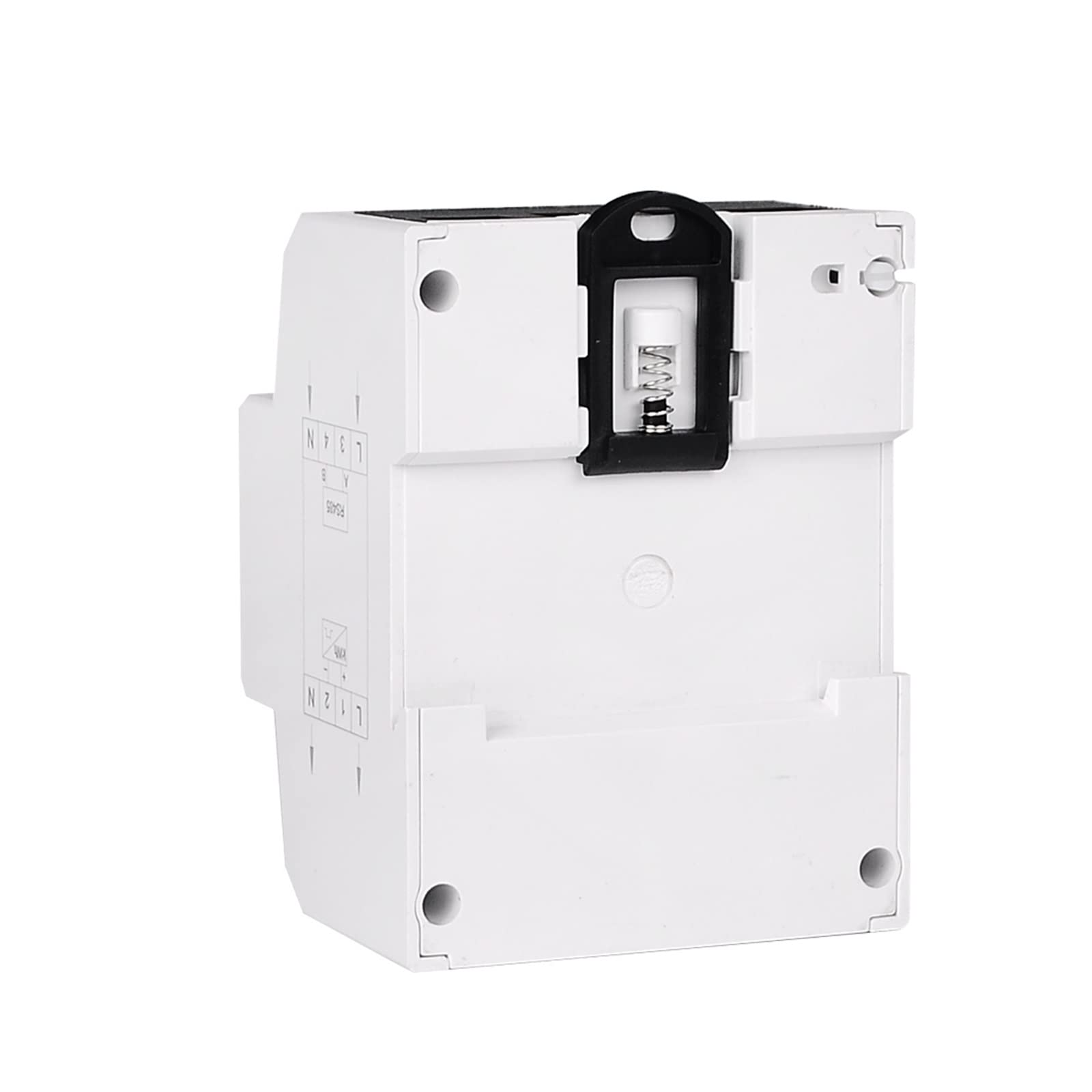 Compteur Électrique Monophasé, Multi Fonction monophasé 5-100A 230V AC Compteur d'énergie Compteur de consommation électrique Moniteur DIN Rail avec RS485 Modbus, Facile à Installer
