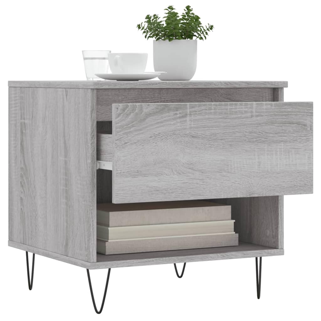 Set di 2 tavolini da caffè grigio Sonoma, 50 x 46 x 50 cm, in legno