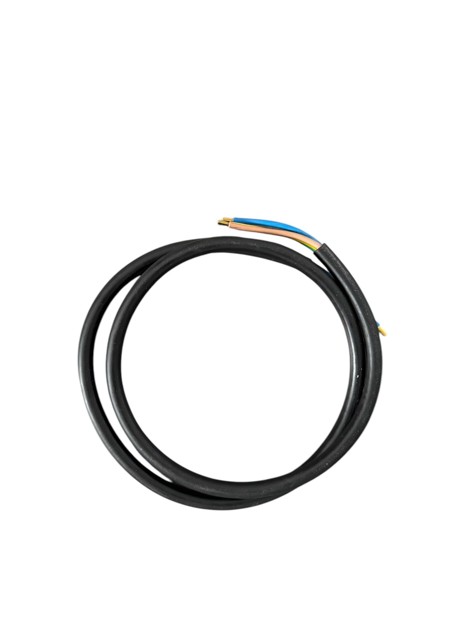 1,5m Herdanschlußleitung, Herdleitung 4mm², HO5RR-F 3G4, schwarz